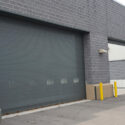 Rolling steel door on an industrial building