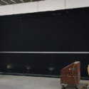 Large high-speed door inside an industrial facility
