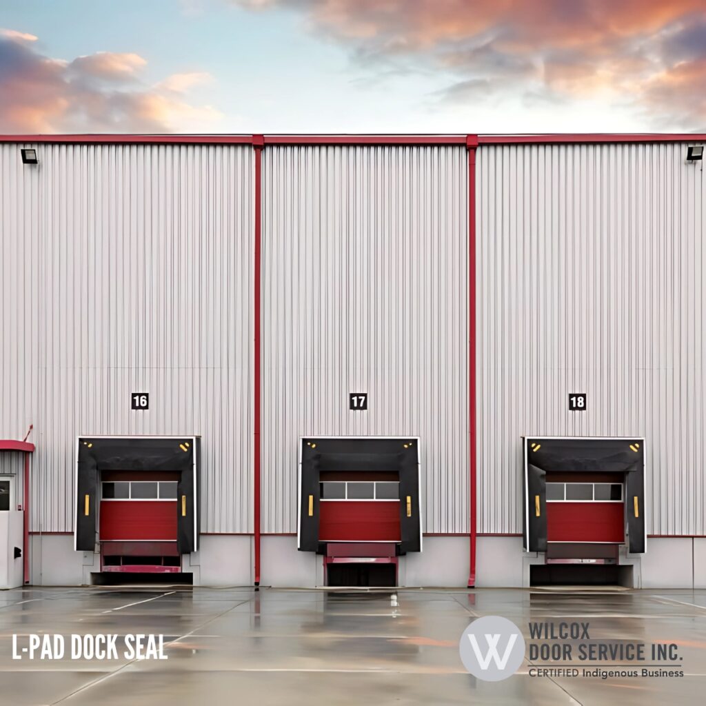 Three loading bays with L-pad dock seals