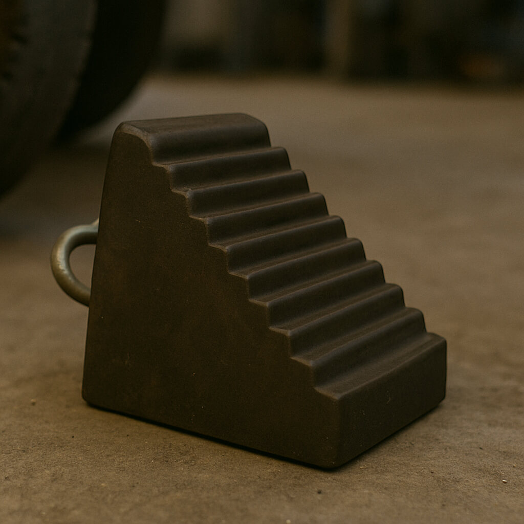 Rubber wheel chock
