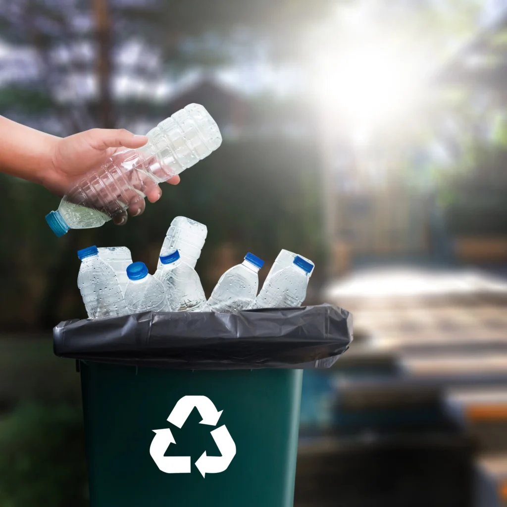 Wilcox facility image showing commitment to waste reduction and recycling in commercial door services
