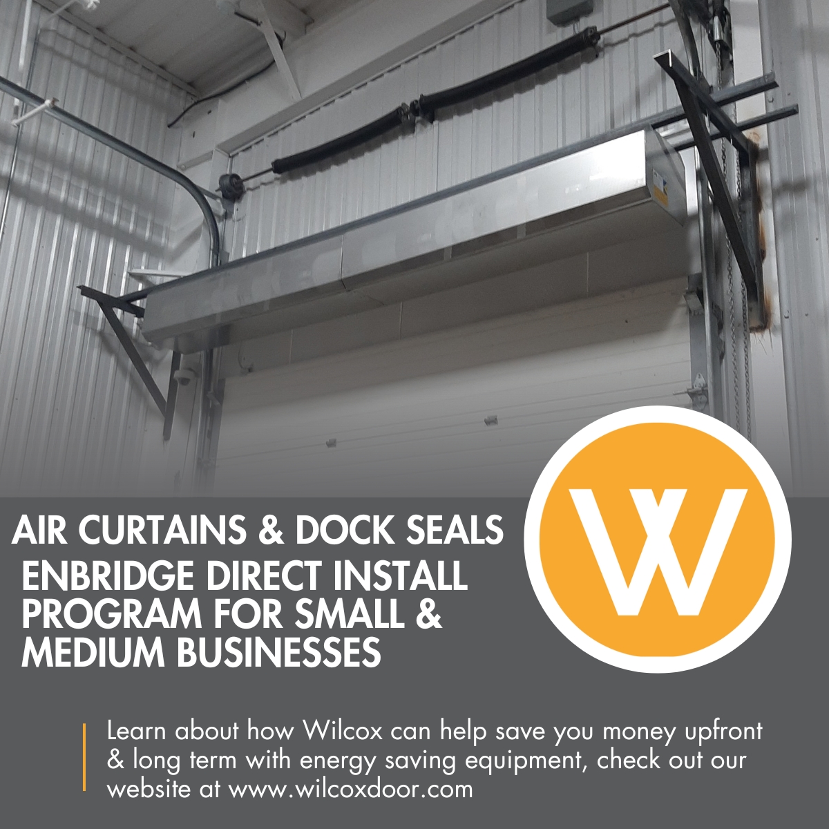 energy-efficientair curtain under Enbridge program